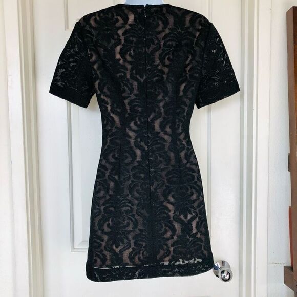 BCBGMAXAZRIA Ceara Black Lace Dress - Picture 2 of 11
